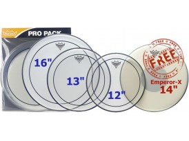 Remo Tom Pack Std Pinstripe + 14"