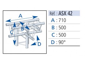 Asd ASX42 angle 4 départs 90°