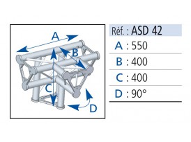 Asd ASD42 Angles 4 départs 90°