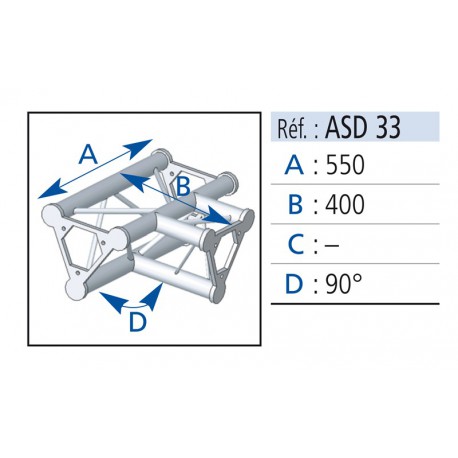 Asd ASD33 Angles 3 départs 90°