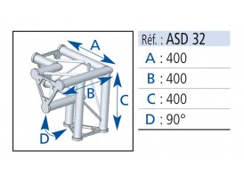 Asd ASD32 Angles 3 départs 90°
