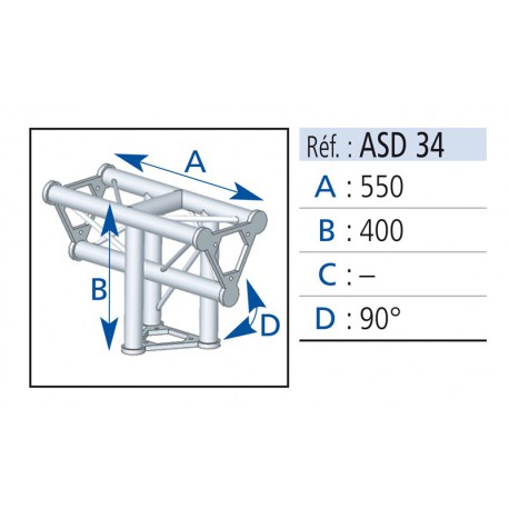 Asd ASD34 Angles 3 départs 90°
