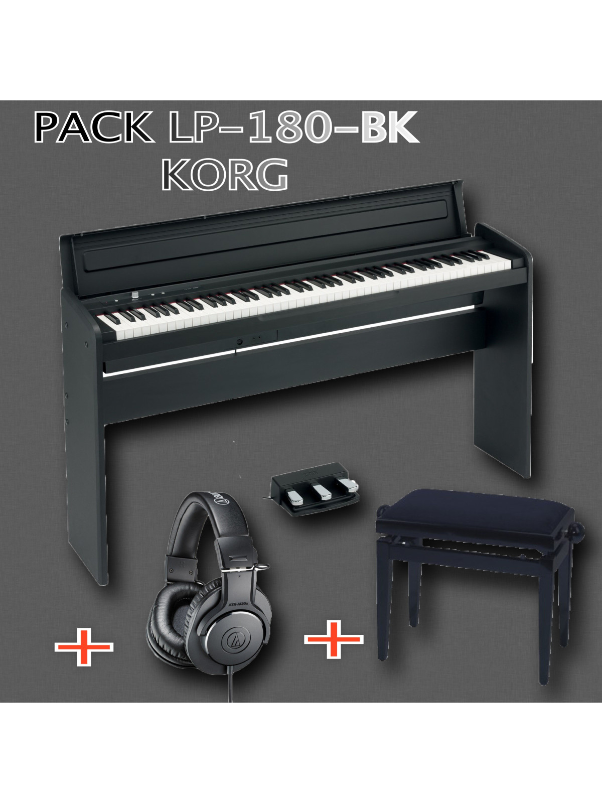 Pack LP180-BK Korg