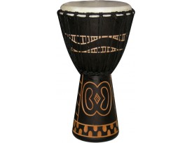 Tanga djembe 14" noir sculpte