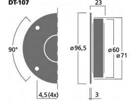 Tweeter Dôme 80W 8 ohms