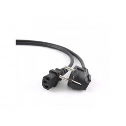 Cordon secteur 2 P+T coudé C13 