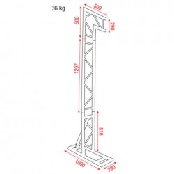 Show Gear Mobile DJ Truss Stand