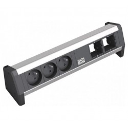 Bandeau 3 prises + 2 emplacements