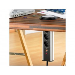 Multiprise PUSH UP 3 prises 45° 