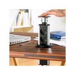 Multiprise PUSH UP 3 prises 45° 