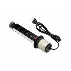 Multiprise PUSH UP 3 prises 45° 