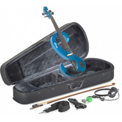 Stagg Violon Electrique Bleu Métal