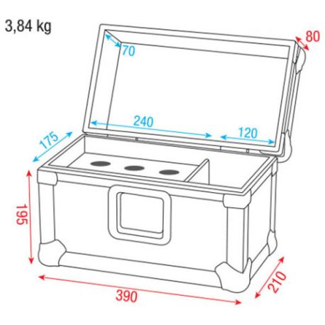 Show Gear flight case 6 micros
