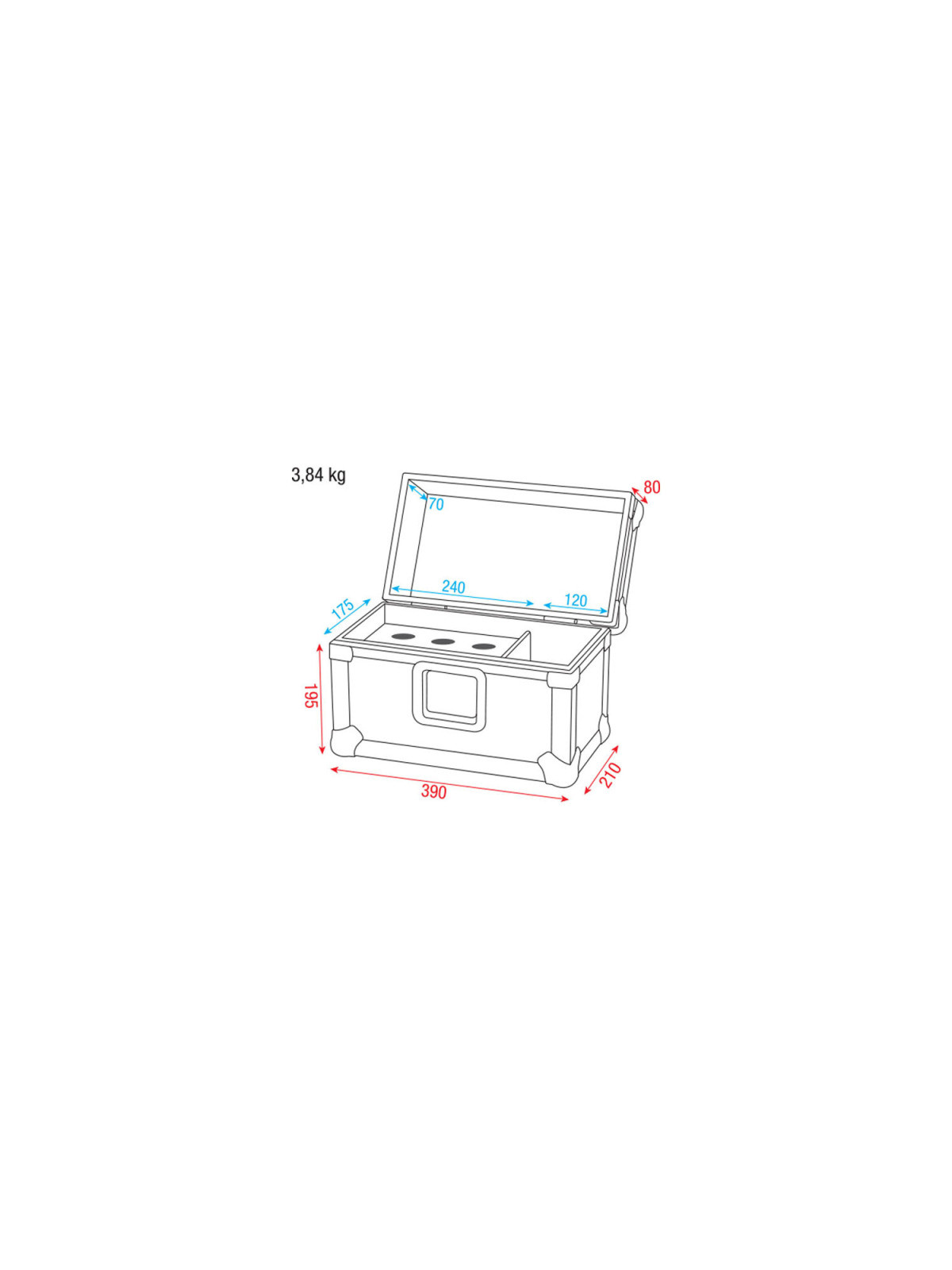 Show Gear flight case 6 micros