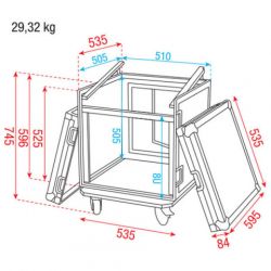 Dap Audio flight case mix + 8U