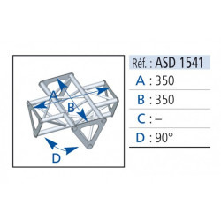 ANGLE 4D 90° SECTION 150 ALU ASD