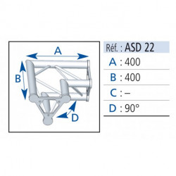 Asd ASD22 Angles 2 départs 90°