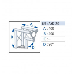 Asd ASD23 Angles 2 départs 90°