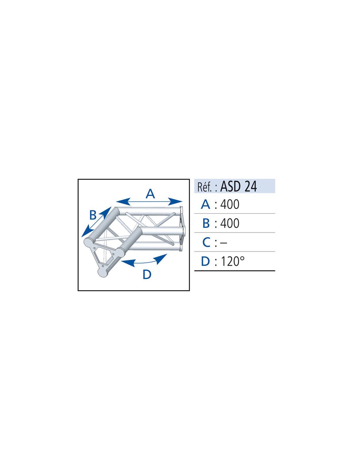 Asd ASD24 Angles 2 départs 120°