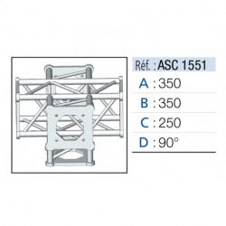 Asd ASC1551  Angles 5 départs 90°