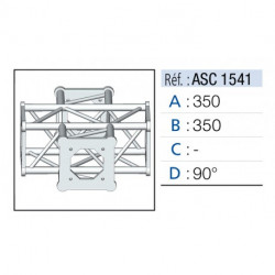 Asd ASC1541  Angles 4 départs 90°
