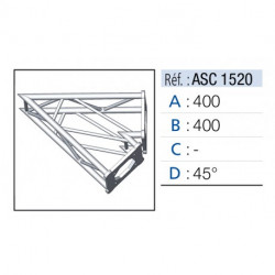 Asd ASC1520  Angles 2 départs 45°