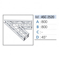 Asd ASC2520  Angles 2 départs 45°