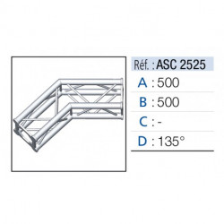 Asd ASC2525  Angles 2 départs 135°
