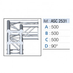 Asd ASC2531  Angles 3 départs 90°