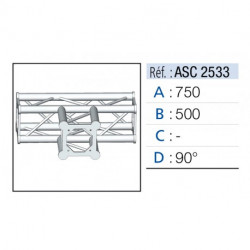 Asd ASC2533  Angles 3 départs 90°