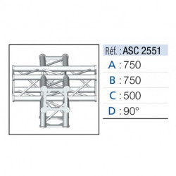 Asd ASC2551  Angles 5 départs 90°