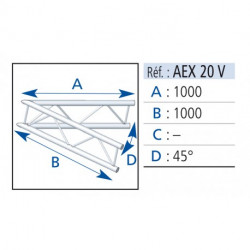 Asd Angle 45°Echelle Plate 290