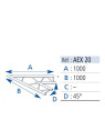 Asd Angle 45°Echelle Plate 290