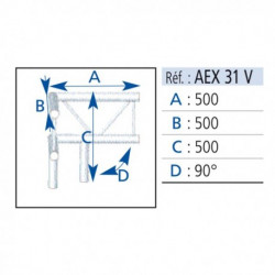 Asd Angle 3 départs 90° Echelle 290