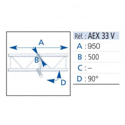Asd Angle 3 départs 90° Echelle 290