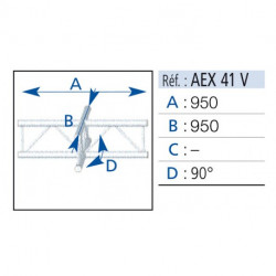 Asd Angle 4 départs 90° Echelle 290