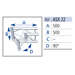 Asd ASX22 angle 2 départs 90°