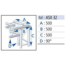 Asd ASX32 angle 3 départs 90°