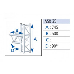 Asd ASX35 angle 3 départs 90°