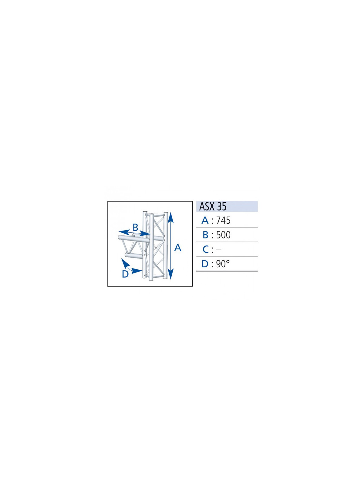 Asd ASX35 angle 3 départs 90°