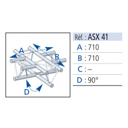 Asd ASX41 angle 4 départs 90°