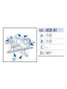 Asd ASX41 angle 4 départs 90°