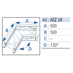 ASD ANGLE ALU SZ290 CARREE 