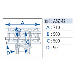 ASD ANGLE ALU SZ290 CARREE 