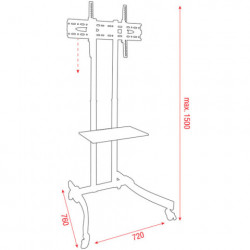 DMT Flatscreen Trolley 6 37'' - 55'