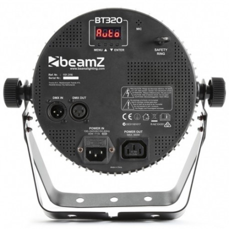 BeamZ BT320 LED Flat Par 18 x 6 W 