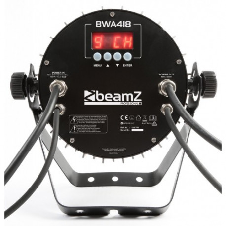 BeamZ BWA418 PAR LEDs aluminium