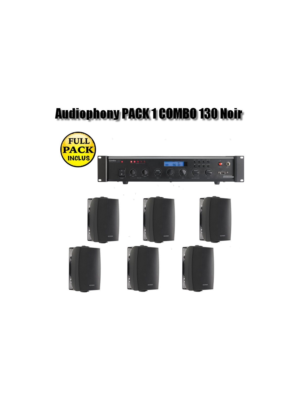 Audiophony PACK 1 COMBO 130 Noir