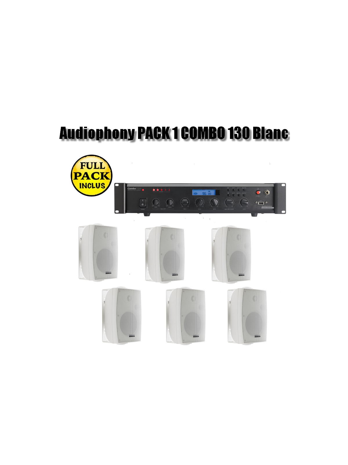 Audiophony PACK 1 COMBO 130 Blanc
