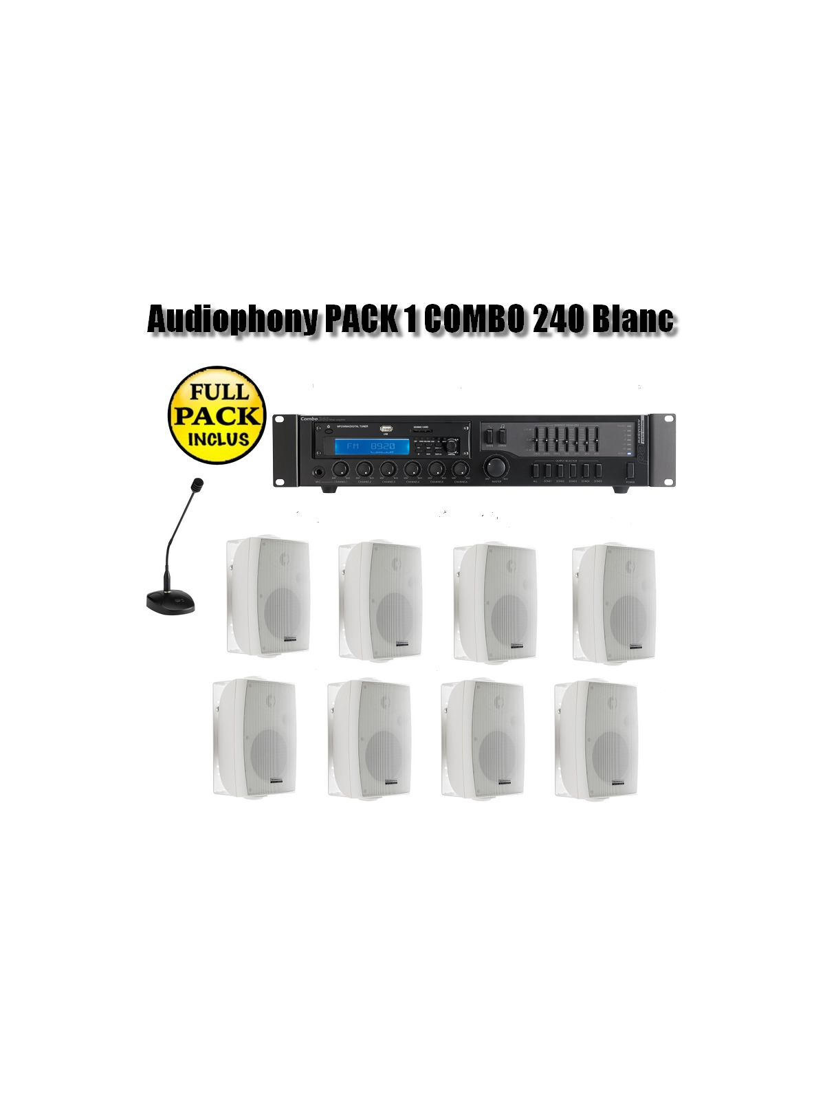 Audiophony PACK 1 COMBO 240 Blanc